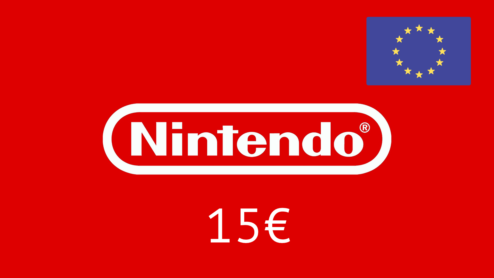 ✅Nintendo🔥Gift Card -    15 € 🇪🇺 (EU)