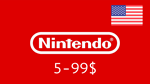 ✅Nintendo🔥Gift Card 5$—99$🔵(USA) [Оплата картой]