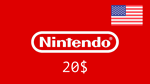 ✅Nintendo🔥Gift Card -  20$ 🇺🇸 (USA) Без комиссии