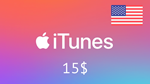 iTunes * Gift Card -  15$ **(USA) [Без комиссии]