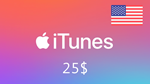 iTunes 🔥 Gift Card -  25$ 🇺🇸(USA)