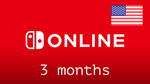 ✅Nintendo Switch Online🔥Gift Card-  3 месяца 🇺🇸 (US)