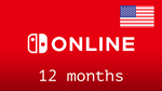✅Nintendo Switch Online🔥Gift Card-12 months 🇺🇸(US) - irongamers.ru