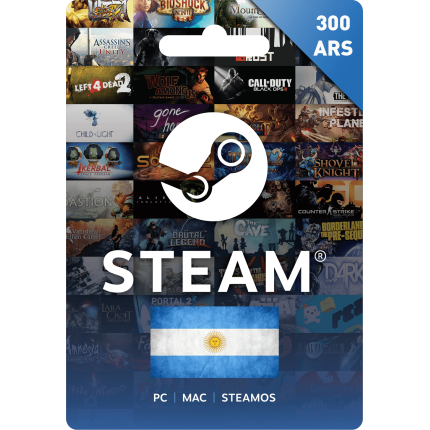 Фотография 🔰 steam gift card 🔵 300 ars (аргентина)[без комиссии]