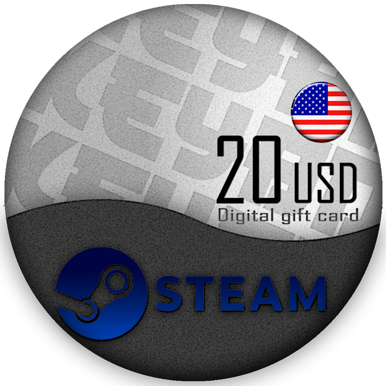 🔰 Steam Gift Card ⚫ 20 USD (USA) [No fees]