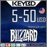 *Blizzard Gift Card*5/10/20/50$ (USA) [Без комиссии]