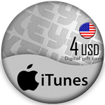 🔰 iTunes Gift Card 🎵 $4 USA [Без комиссии]