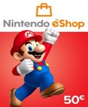 🎁 КАРТА ОПЛАТЫ NINTENDO ESHOP — 50 EUR [EU] | СКИДКИ