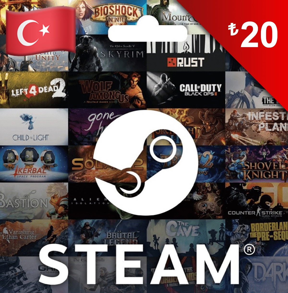 Карта оплаты steam турция