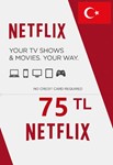 Netflix Gift Card 75TL - For Turkey Account