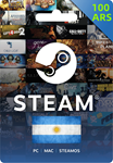 💗Steam Wallet Gift Card 100ARS - Argentina Account💗