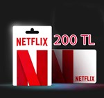 ✅ Netflix - 200 TL 🔥 Подарочная карта 🎁 (ТУРЦИЯ)