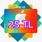 ✅ iTunes - 25 TL 🔥 Подарочная карта 🎁 0% Fee (ТУРЦИЯ)