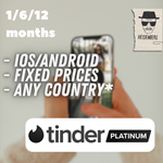 ⬛️TINDER PLATINUM 🌹 [1–12 месяцев] 🌐ВЕСЬ МИР - irongamers.ru