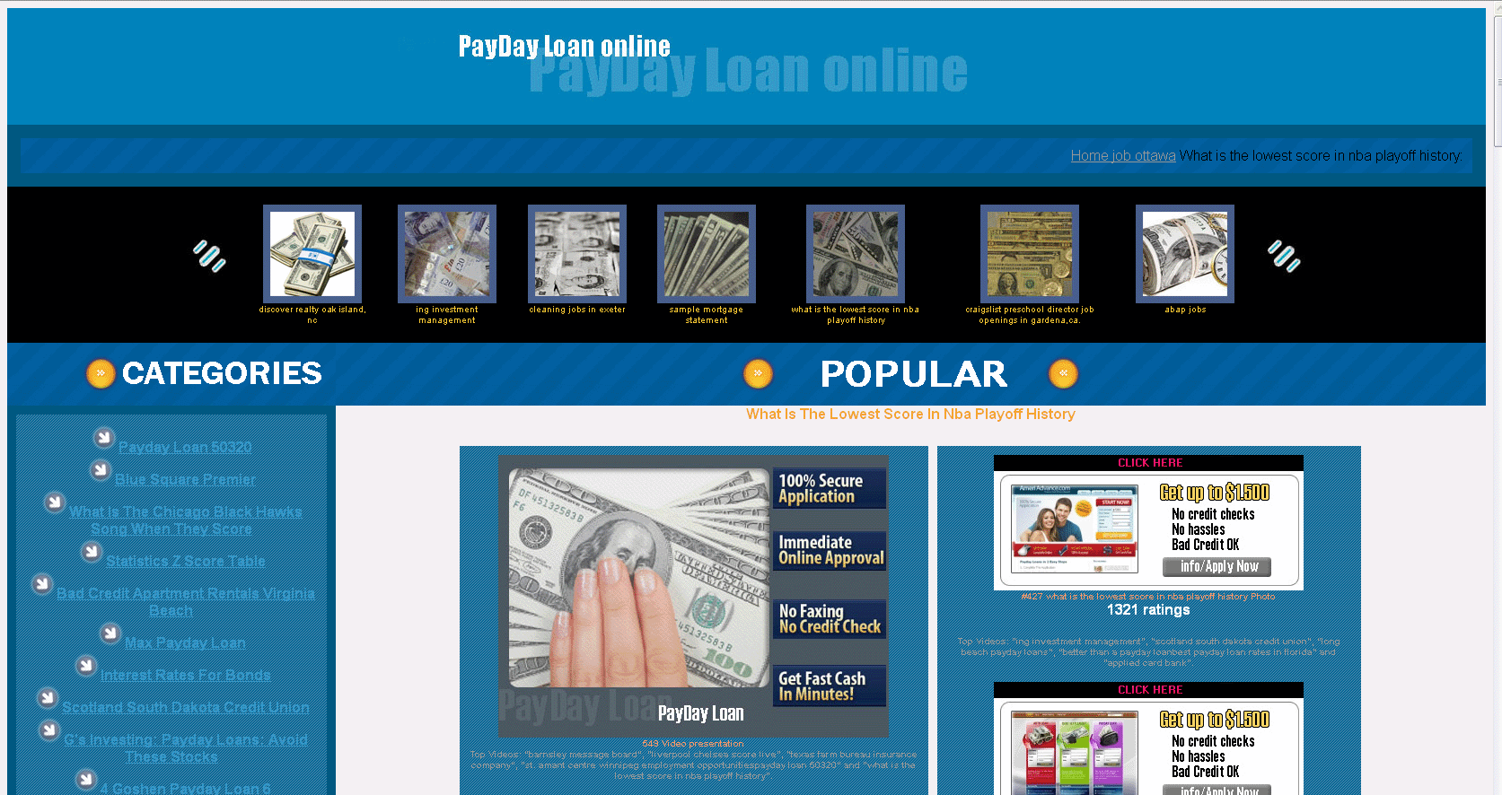 Шаблон PayDay loan BeverStyle