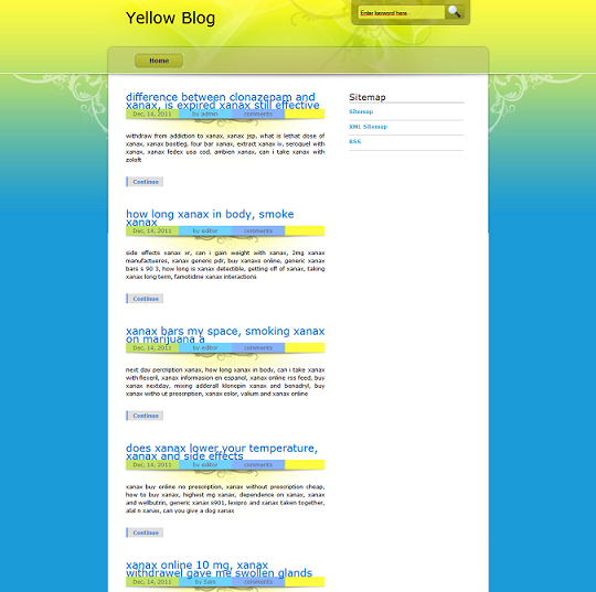 Шаблон Adminka Yellow Blog