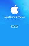 App Store&iTunes Gift Card 25 TL (Turkey) - irongamers.ru