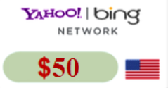 Купон 50$ Bing / Yahoo USA