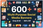 Более 600 Шаблонов PSD - Instagram, Facebook, Twitter