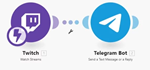 Автопост в телеграмм о начале трансляции в Twitch