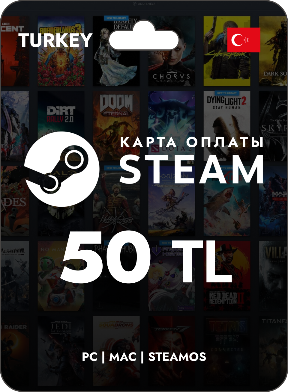 Buy 🚀 STEAM TURKEY 🚀 GIFT CARD 50 TL 🇹🇷 cheap, choose from different sellers with different