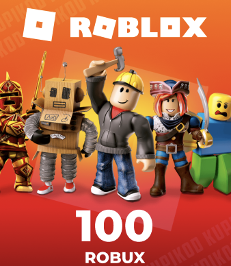 🤖 Подарочная карта 1.25 USD на 100 Robux для Roblox 🤖