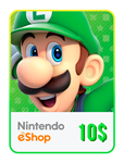 Карта пополнения Nintendo eShop 10 USD 🍄Без комиссии🍄