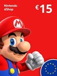 🍄Карта код пополнения Nintendo eShop 15 евро🍄