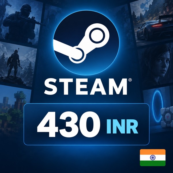 Steam Wallet 430 INR India — Gift Card Code photo 1