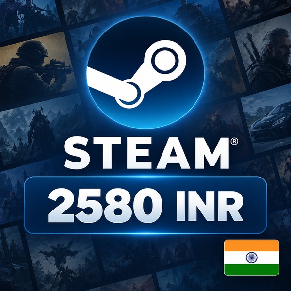 Steam Wallet 2580 INR India — Gift Card Code photo 1
