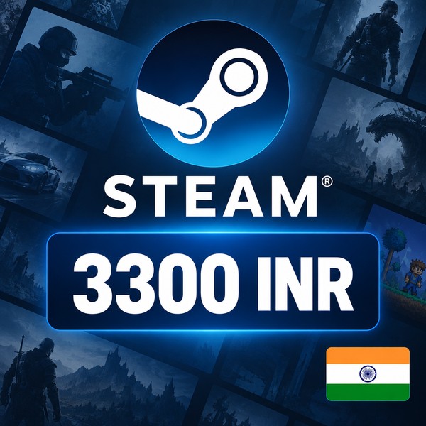 Steam Wallet 3300 INR India — Gift Card Code photo 1