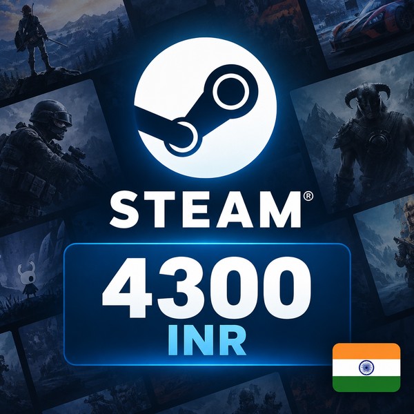 Steam Wallet 4300 INR India — Gift Card Code photo 1