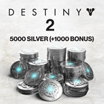 5000 ед. серебра Destiny 2 (+1000 ед. в подарок)✅ПСН