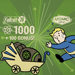 Fallout 76: 1000 атомов (+100 бесплатно)✅ПСН✅PS4&PS5