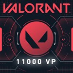 *11000 VALORANT Points (1500 бонус + 9500)*ПСН