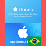 ITUNES BR 75 BRL КАРТА ПОПОЛНЕНИЯ БРАЗИЛИЯ*КОД*АВТО
