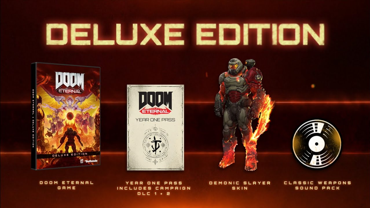 Doom eternal deluxe edition. Doom Eternal Deluxe Edition комплект.