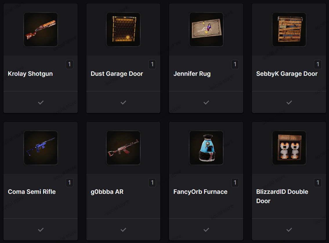 Rust Skins︱Twitch Drops︱Round 24︱8 Skins︱+ GIFT 🎁