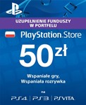 🎮 КОД для PSN 50 Злотых Польша PLN Карта Оплаты 🔶