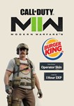 COD MW II Burger Town Operator Skin ✅ 1h 2XP Boost 没有佣金