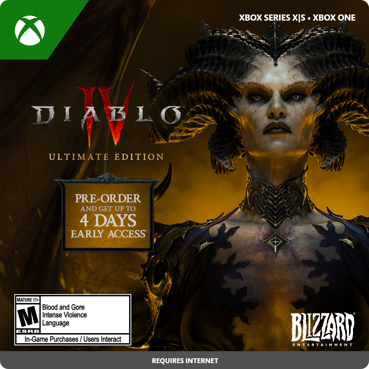Game pass ultimate diablo 4. Diablo IV Ultimate Edition Xbox. Diablo 4 Xbox 360. Diablo° IV - Ultimate Edition обложка. Diablo 4 Xbox Series x купить.
