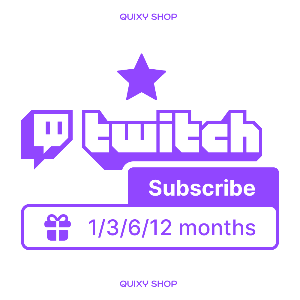 🎁 TWITCH SUB GIFT SUBSCRIPTION! 🎁 1/3/6/12 MONTHS