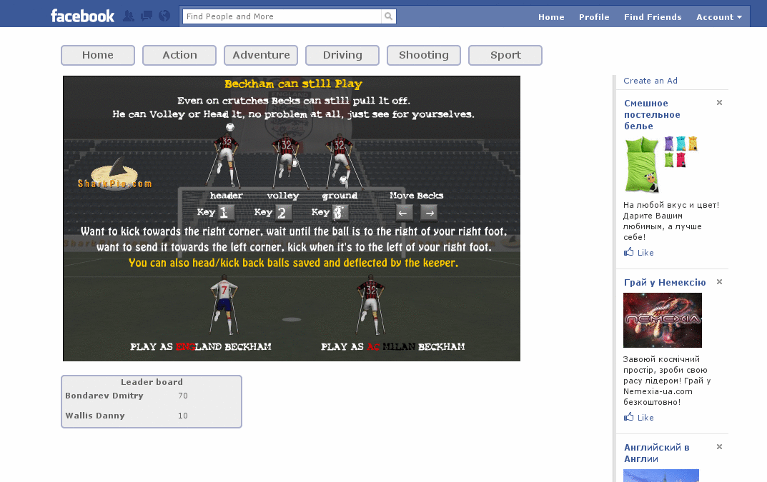 Игры для Facebook от MochiMedia