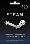 Подарочная карта Steam Wallet - $20 (США)