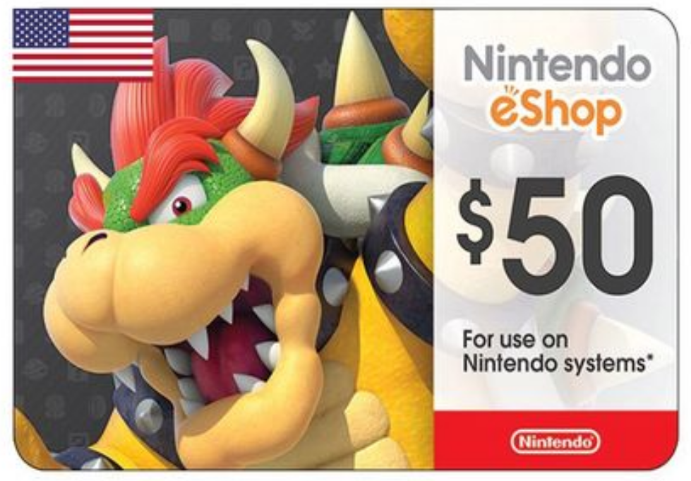 Карта пополнения nintendo eshop usa