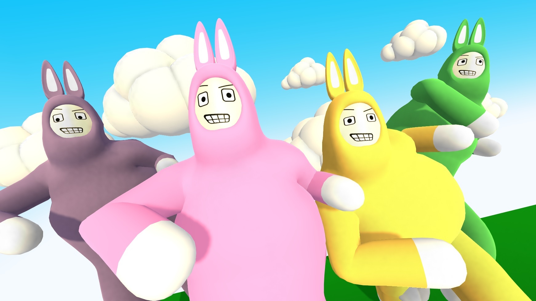 Желтые розовые зайцы игра. Супер бани Мэн. Супер кролики игра. Безбашенные кролики игра. Супер бани игра.