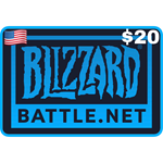 🔥BattleNet Gift Card Blizzard 20 $ - USD