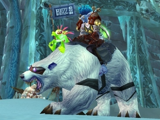 BLIZZCON 2008 08 World Of Warcraft POLAR BEAR LOOT CARD Big Blizzard Bear MOUNT