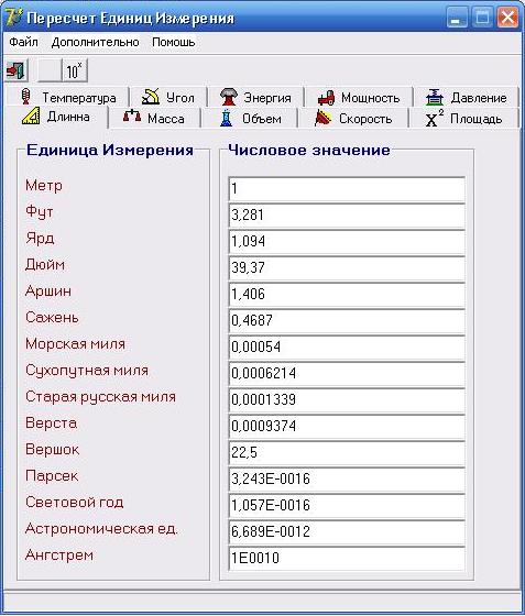 Акт перевода единиц измерения образец