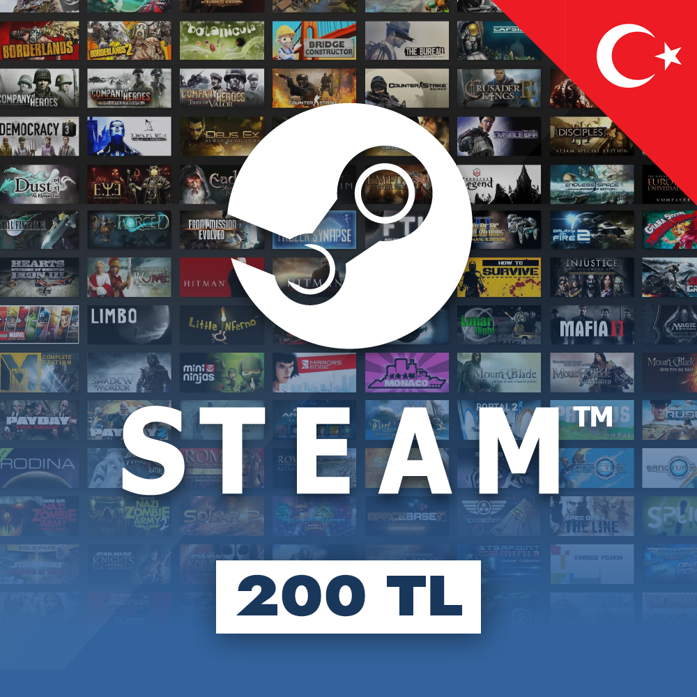 Buy STEAM TOP CARD 200 Lira 200 TL TURKEY LIRA Cheap Choose From 